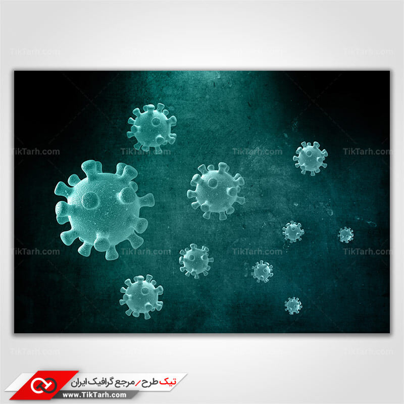 دانلود تصویر گرافیکی ویروس کرونا