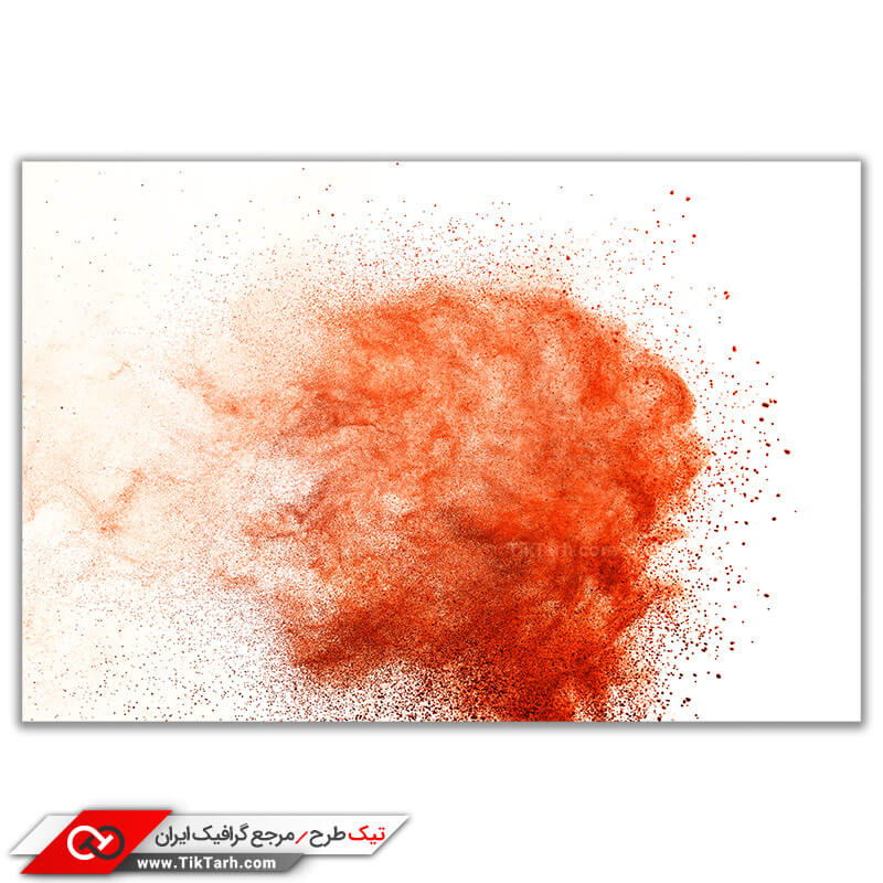 تصویر باکیفیت پودر رنگ نارنجی