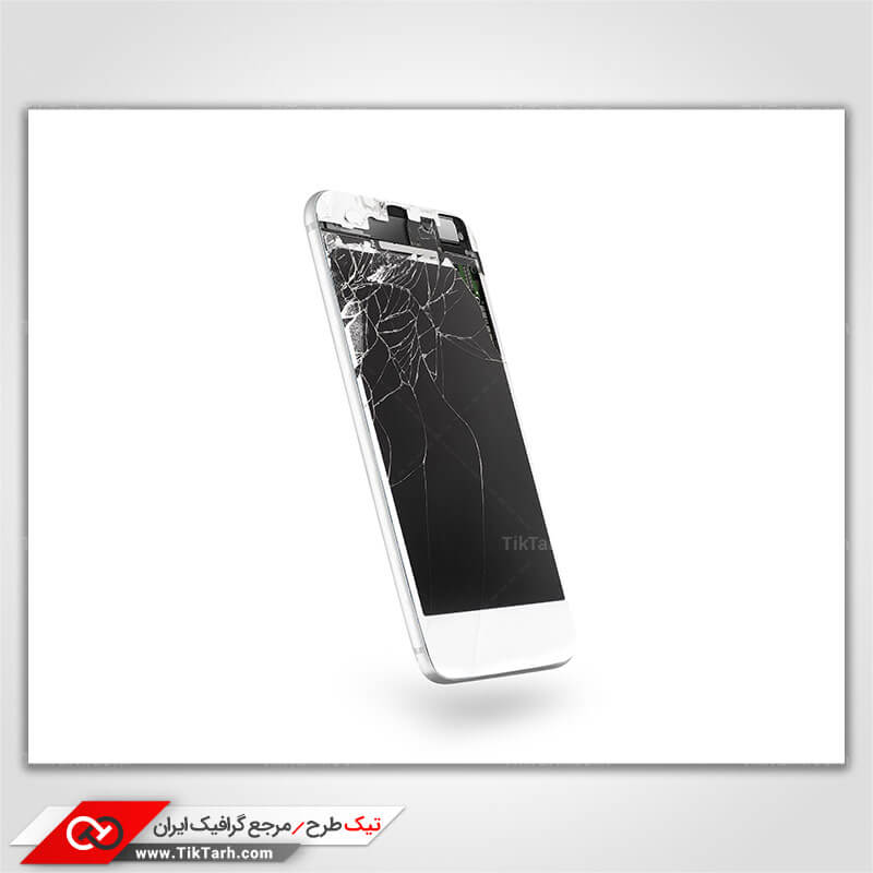 تصویر باکیفیت از موبایل ضربه دیده