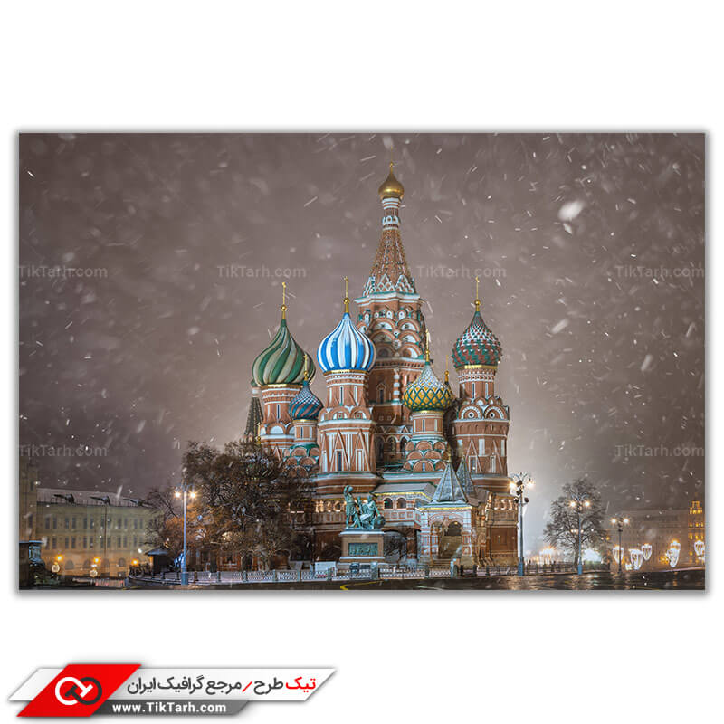 دانلود عکس باکیفیت کلیسای جامع در مسکو