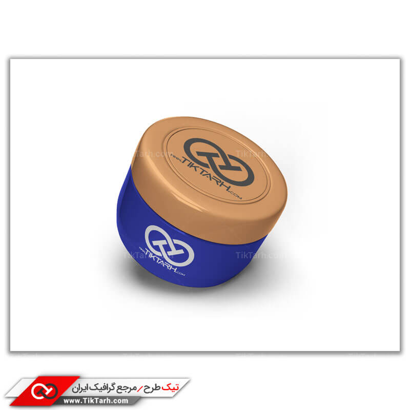 طرح موکاپ ظرف پلاستیکی کرم
