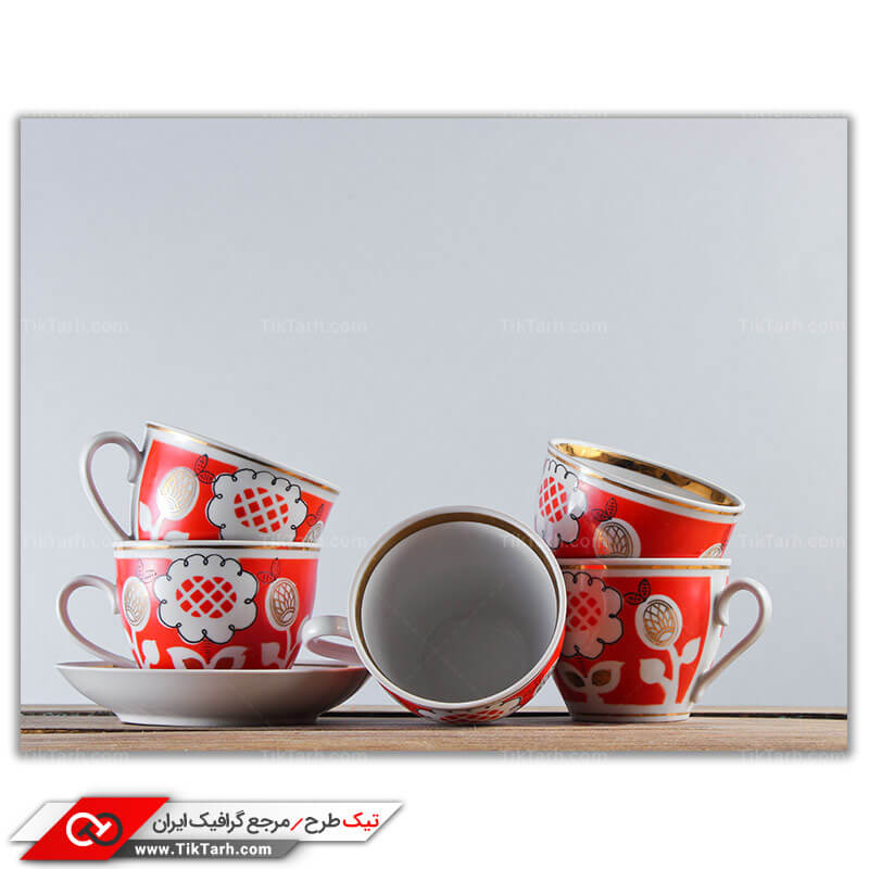 تصویر باکیفت فنجان و نلبکی