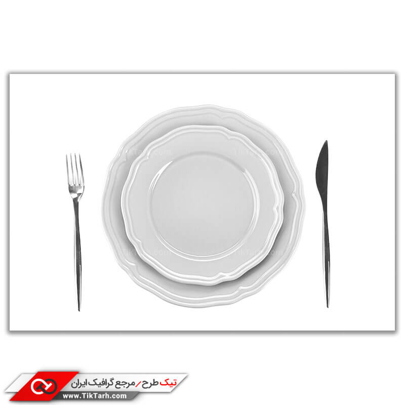 تصویر باکیفیت بشقاب غذا