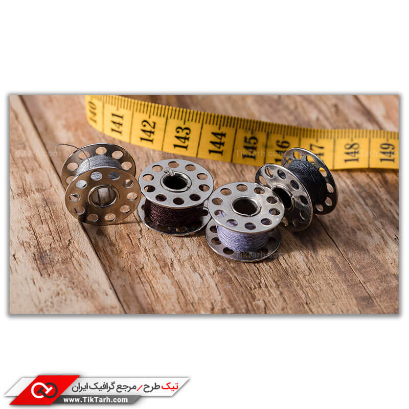 تصویر باکیفیت قرقره خیاطی