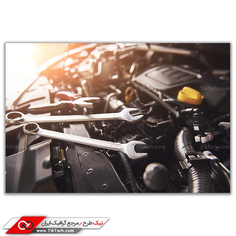 تصویر گرافیکی تعمیر خودرو