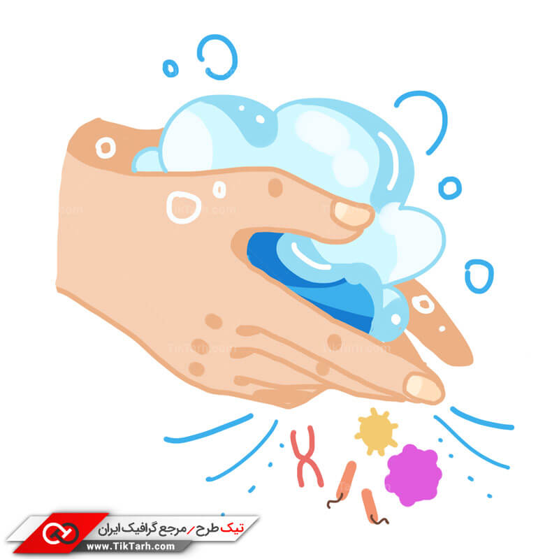 دانلود طرح کلیپ آرت شستن دست ها