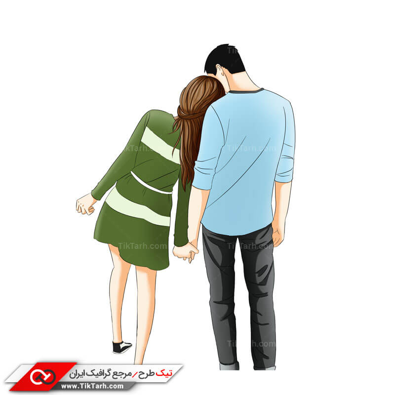 طرح کلیپ آرت زن و شوهر عاشق