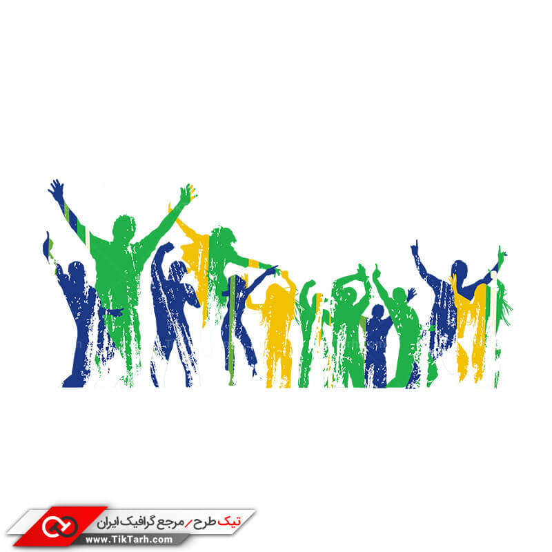 طرح کلیپ آرت خوشحالی برنده مسابقه دو و میدانی