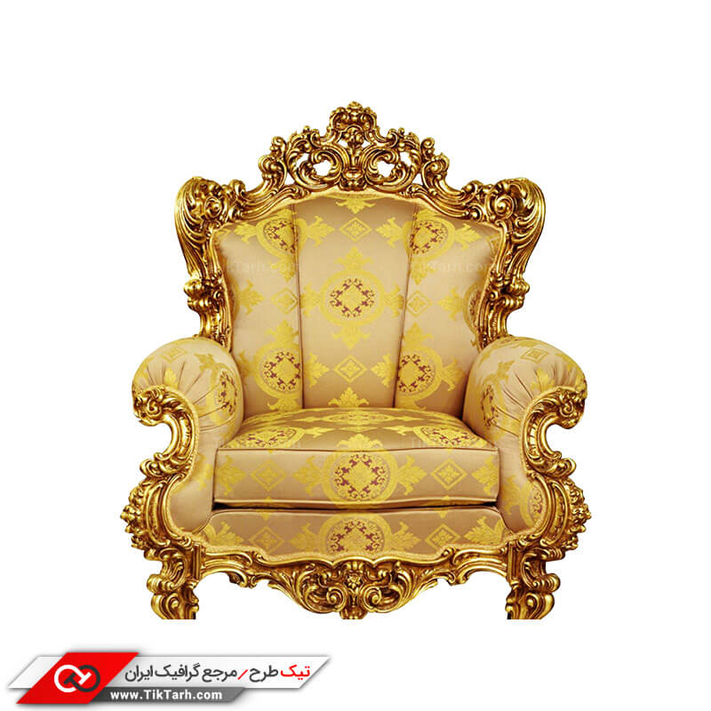 دانلود طرح گرافیکی مبل تک نفره سلطنتی
