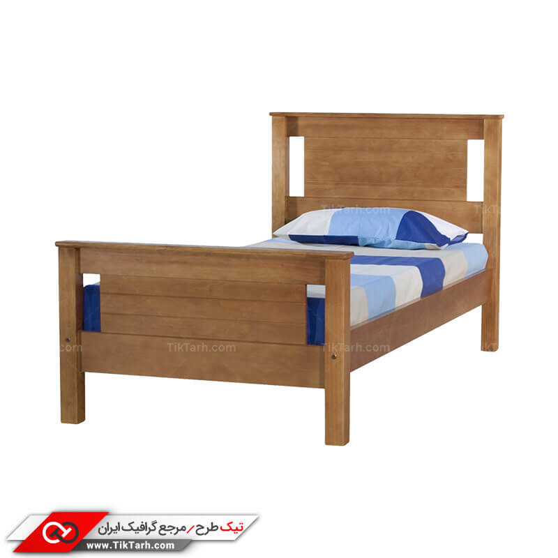 طرح گرافیکی تخت خواب یک نفره