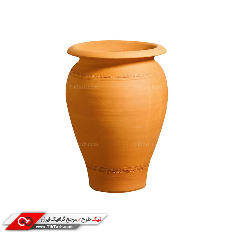 طرح گرافیکی گلدان سفالی
