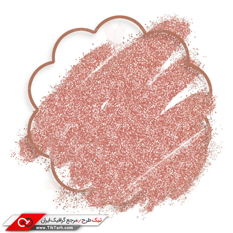 دانلود طرح گرافیکی کادر نوشته دایره با پودر رنگی