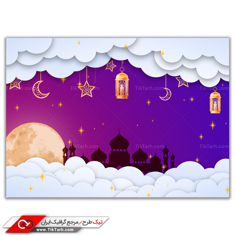 طرح لایه باز گرافیکی فانتزی نیمه شعبان