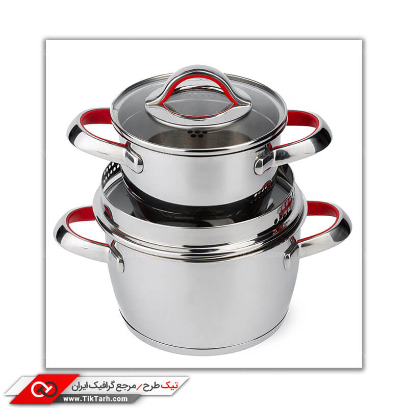 عکس گرافیکی سرویس قابلمه استیل
