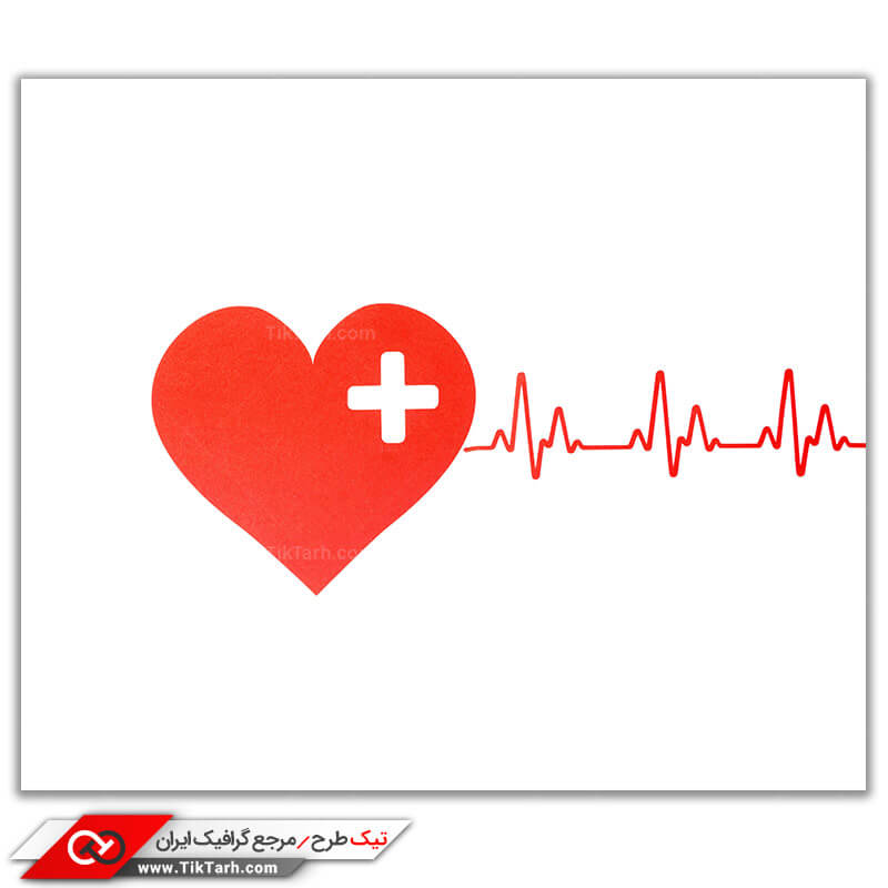 دانلود تصویر باکیفیت گرافیکی قلب و ضربان قلب