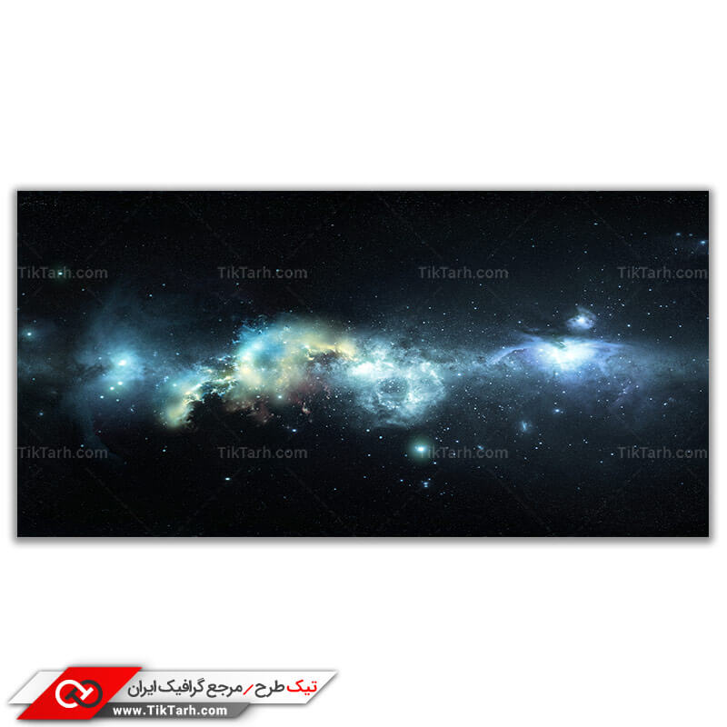 دانلود تصویر گرافیکی کهکشان و ستاره ها
