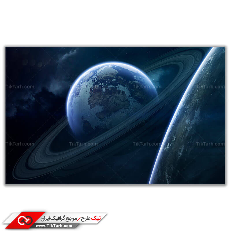 دانلود تصویر گرافیکی باکیفیت تخیلی سیاره زمین