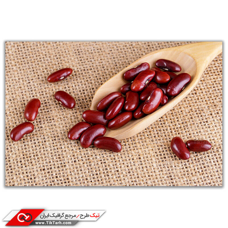 عکس گرافیکی لارج فرمت زیبا لوبیا قرمز