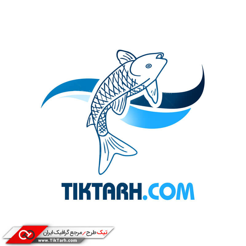دانلود طرح لایه باز با کیفیت لوگو ماهی