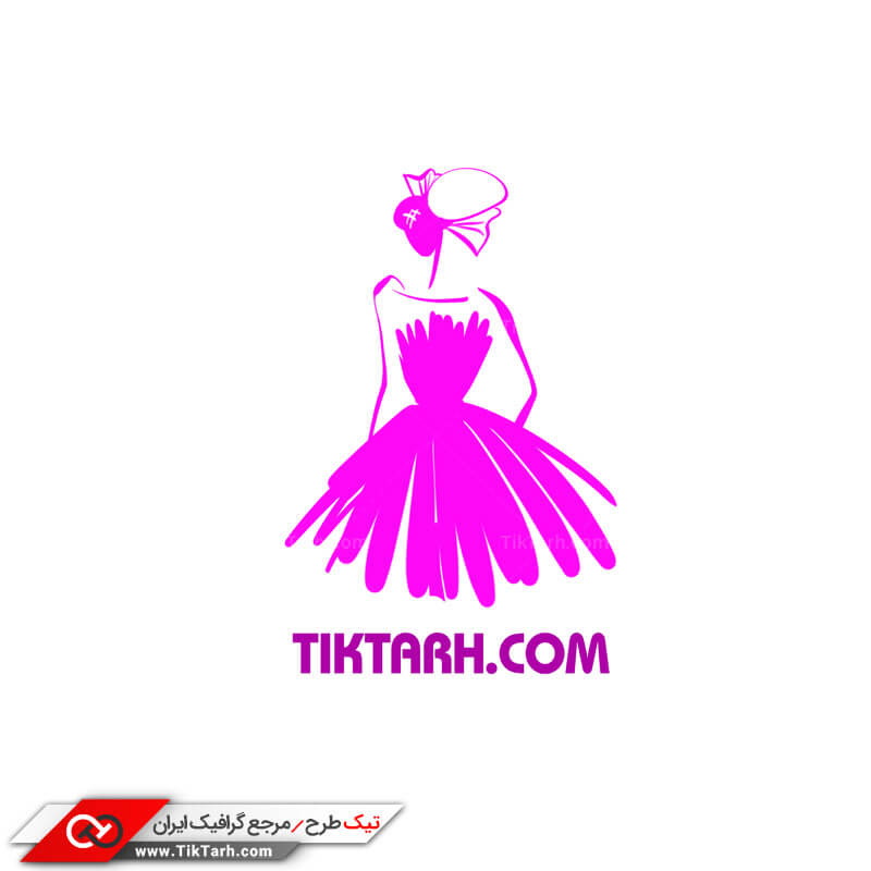طرح گرافیکی لوگو لباس فروشی زنانه