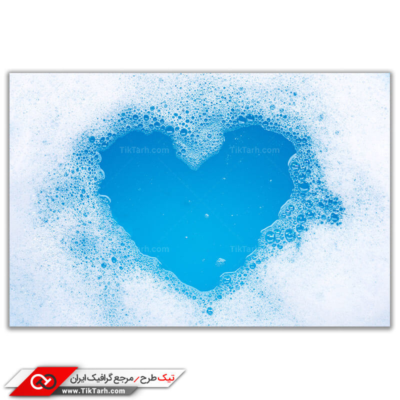 تصویر باکیفیت قلب آبی