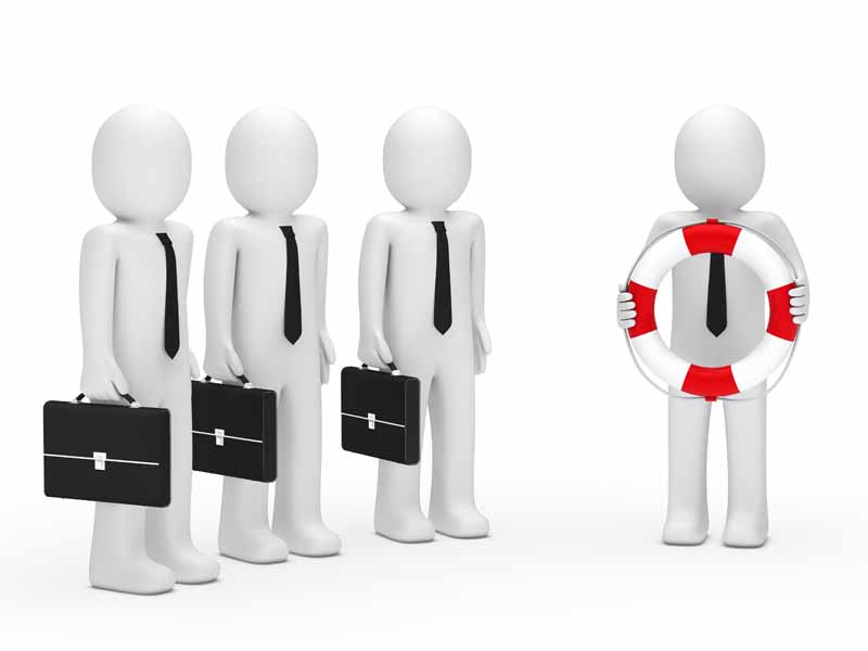 دانلود عکس باکیفیت سه بعدی آدمک ها با کیف اداری و تیوب شنا