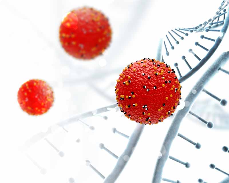 دانلود تصویر ویروس و DNA