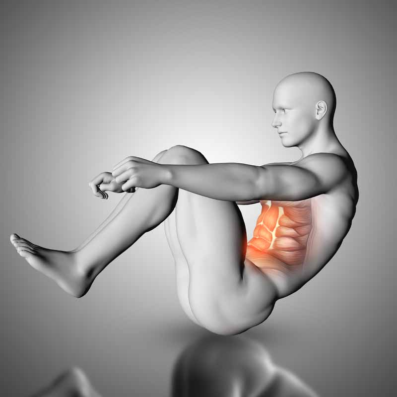 عکس تقویت عضلات شکم
