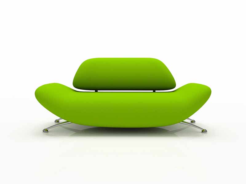 دانلود تصویر باکیفیت کاناپه راحتی سبز کاهویی