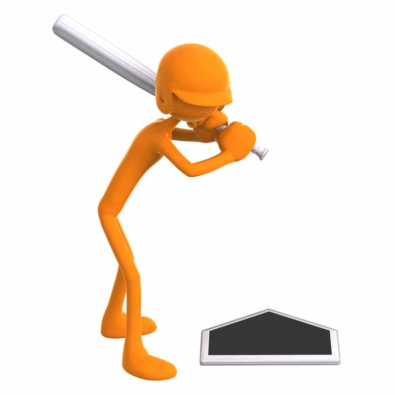 عکس آدمک بیسبالیست