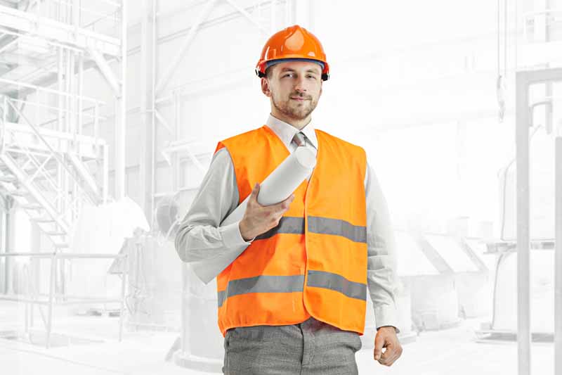 عکس مهندس معمار با لباس کار
