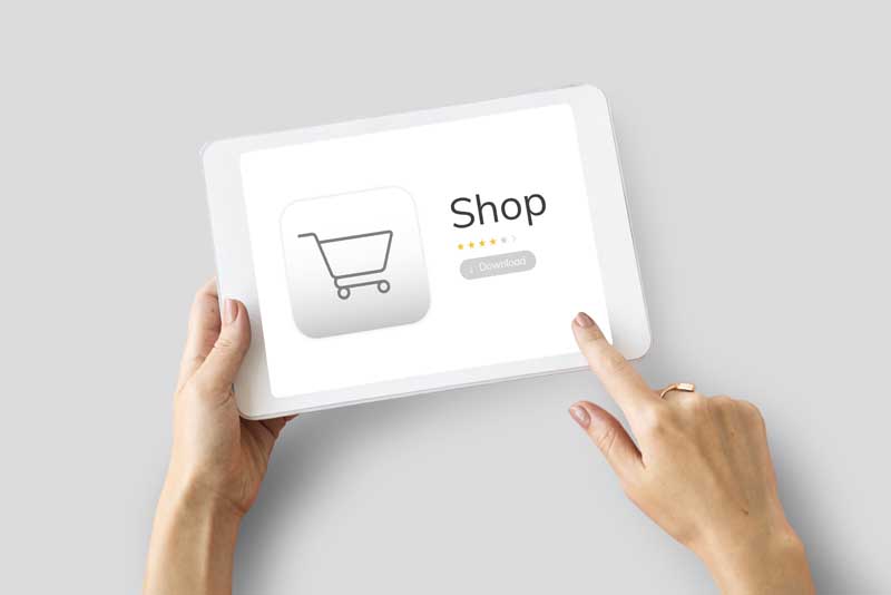 عکس فروشگاه اینترنتی و تبلت