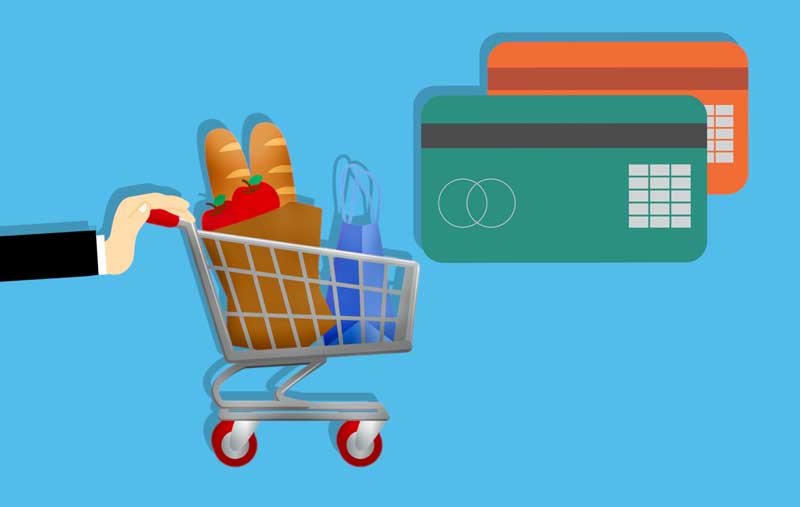 عکس کارتونی خرید با عابر کارت