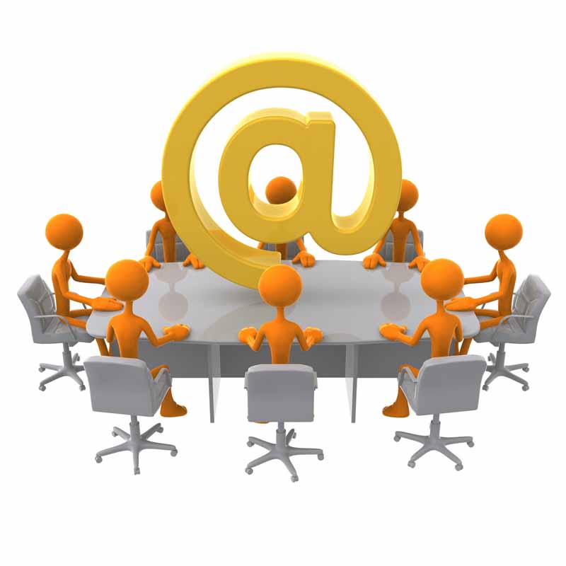 دانلود عکس باکیفیت آدمک ها در جلسه اینترنتی