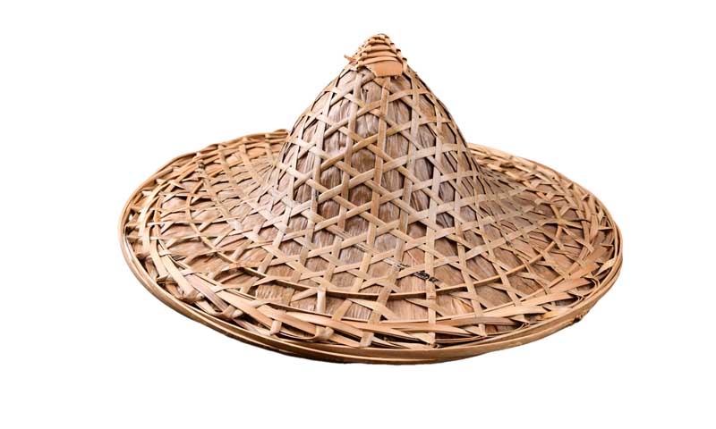 طرح کلاه کشاورزی حصیری