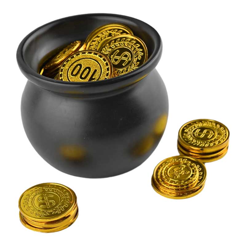 طرح سکه های طلا داخل کوزه