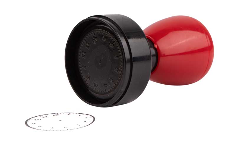 طرح مهر با شکل ساعت