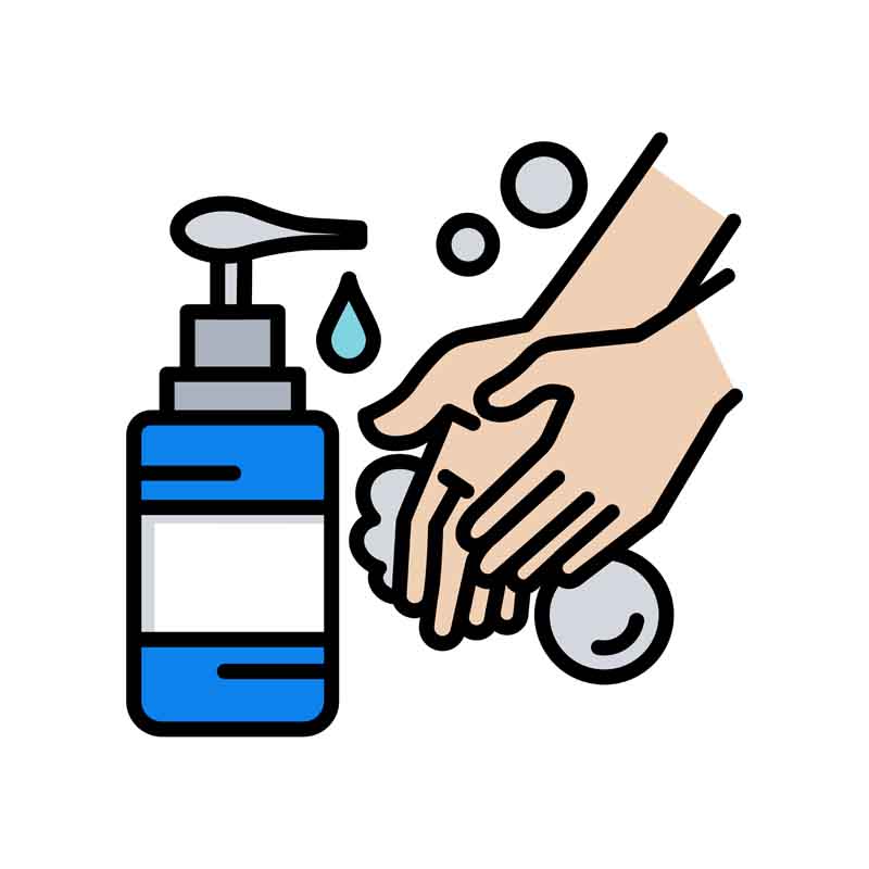 طرح کلیپ آرت مایع دستشویی آبی