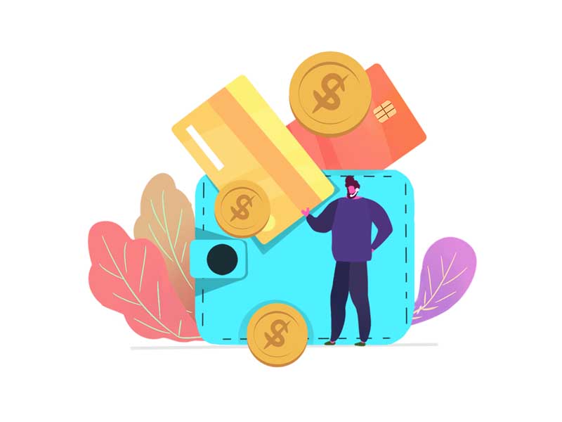 دانلود وکتور مفهومی کیف پول