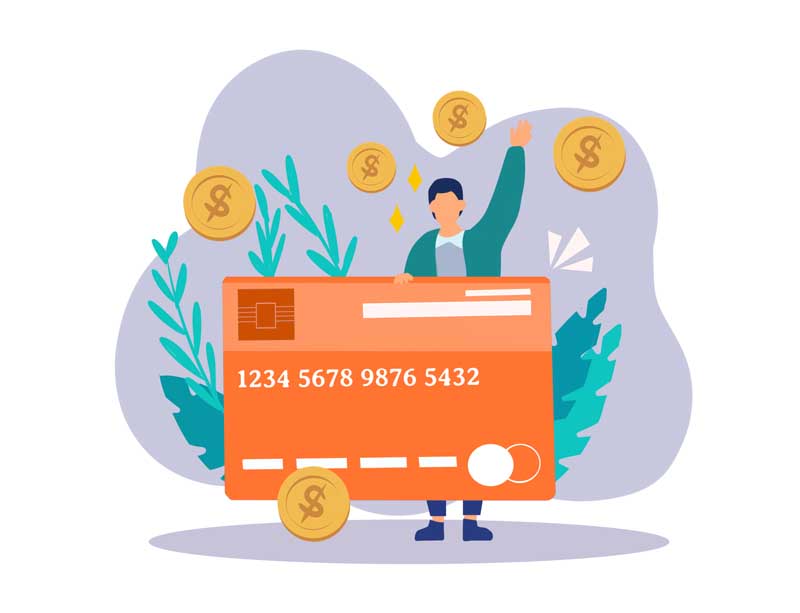 وکتور مفهومی لایه باز کارت بانکی