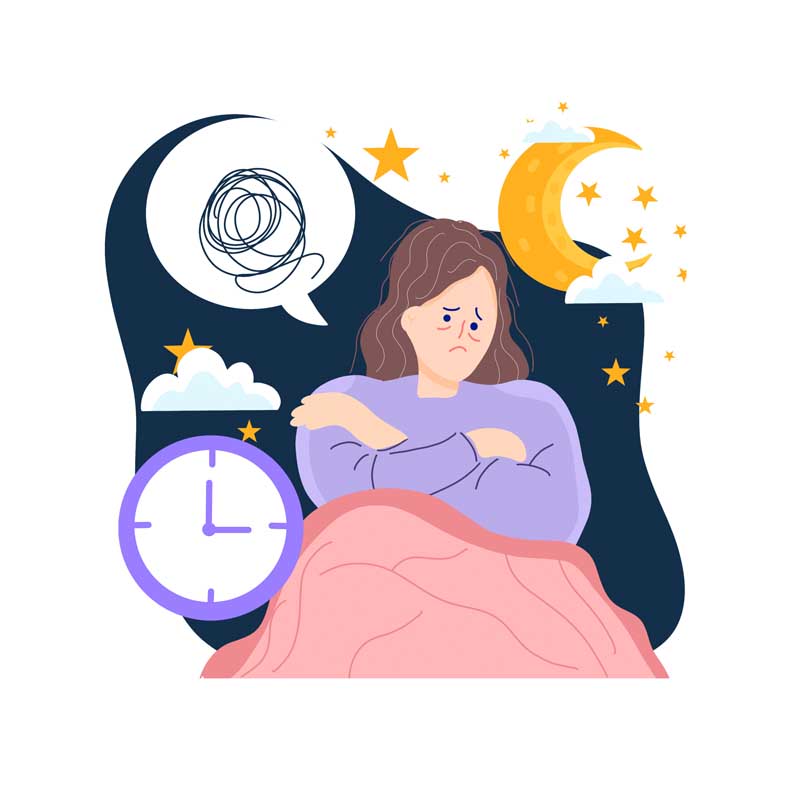 وکتور مفهومی افکار شبانه