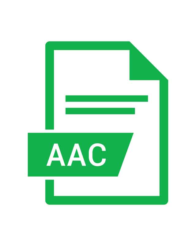 طرح آیکون فرمت AAC