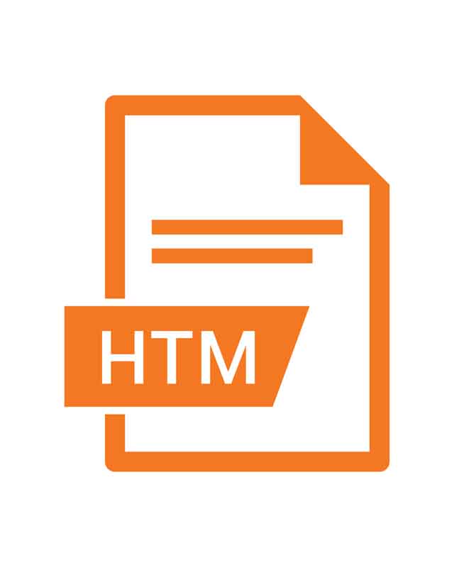 طرح آیکون فرمت HTM