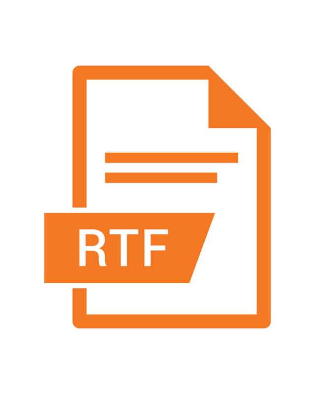 طرح آیکون فرمت RTF