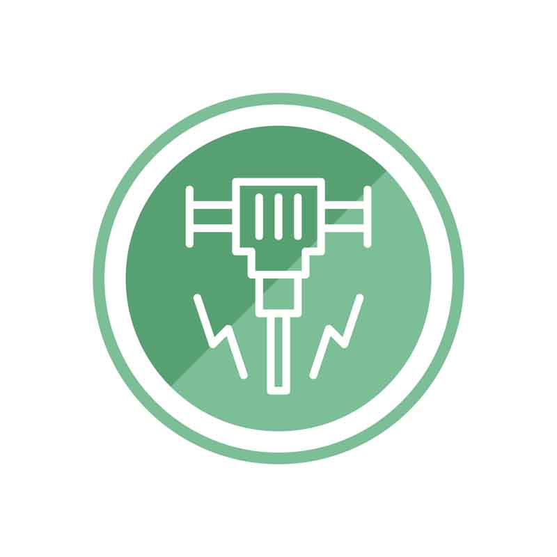 طرح آیکون چکش تخریب