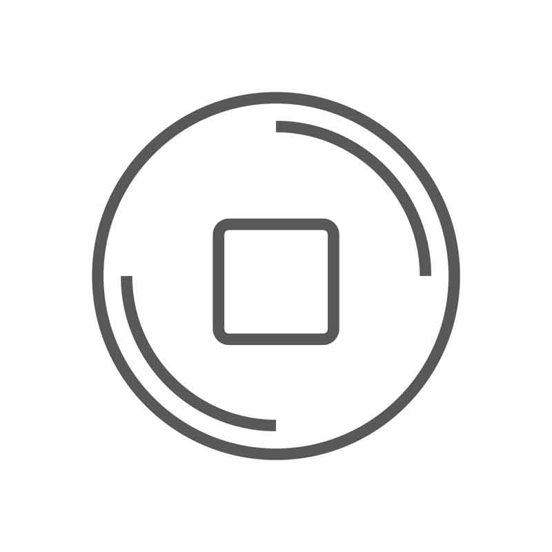 طرح آیکون توقف سفید