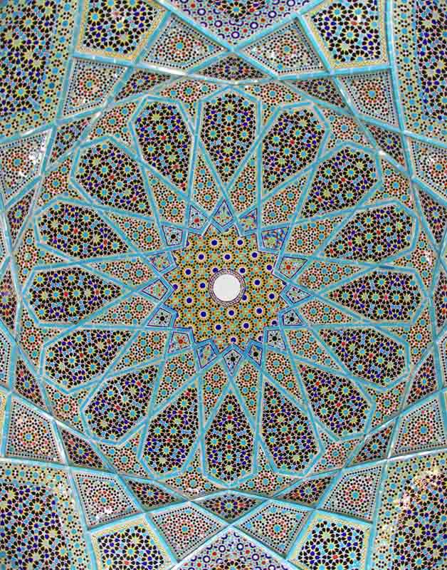 عکس باکیفیت نمای گنبد آرامگاه حافظ