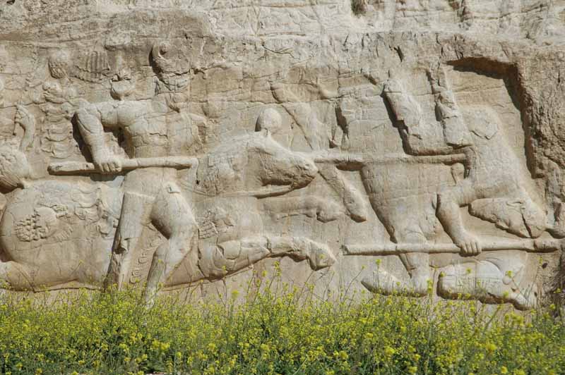 عکس باکیفیت نمای سنگ یاد بود در پرسپولیس