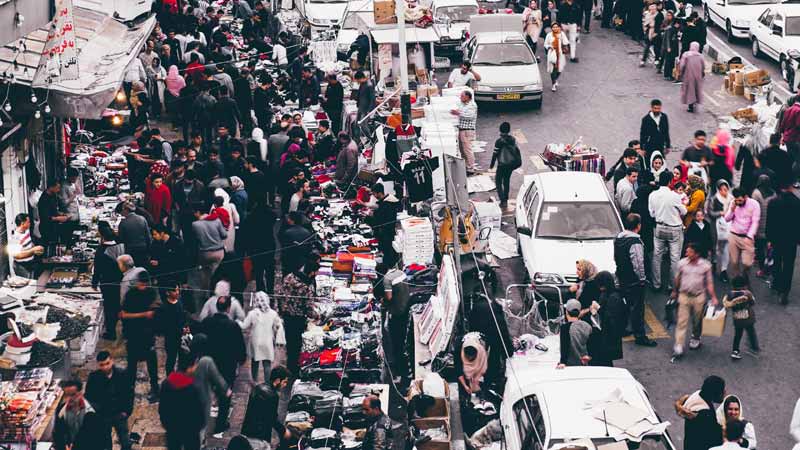 عکس بازارچه عید تهران