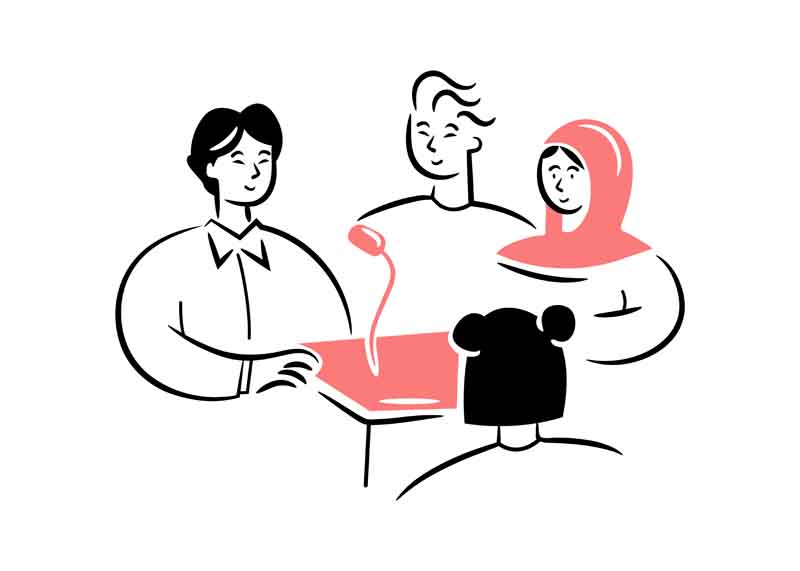 دانلود وکتور مفهومی مناظره آرام